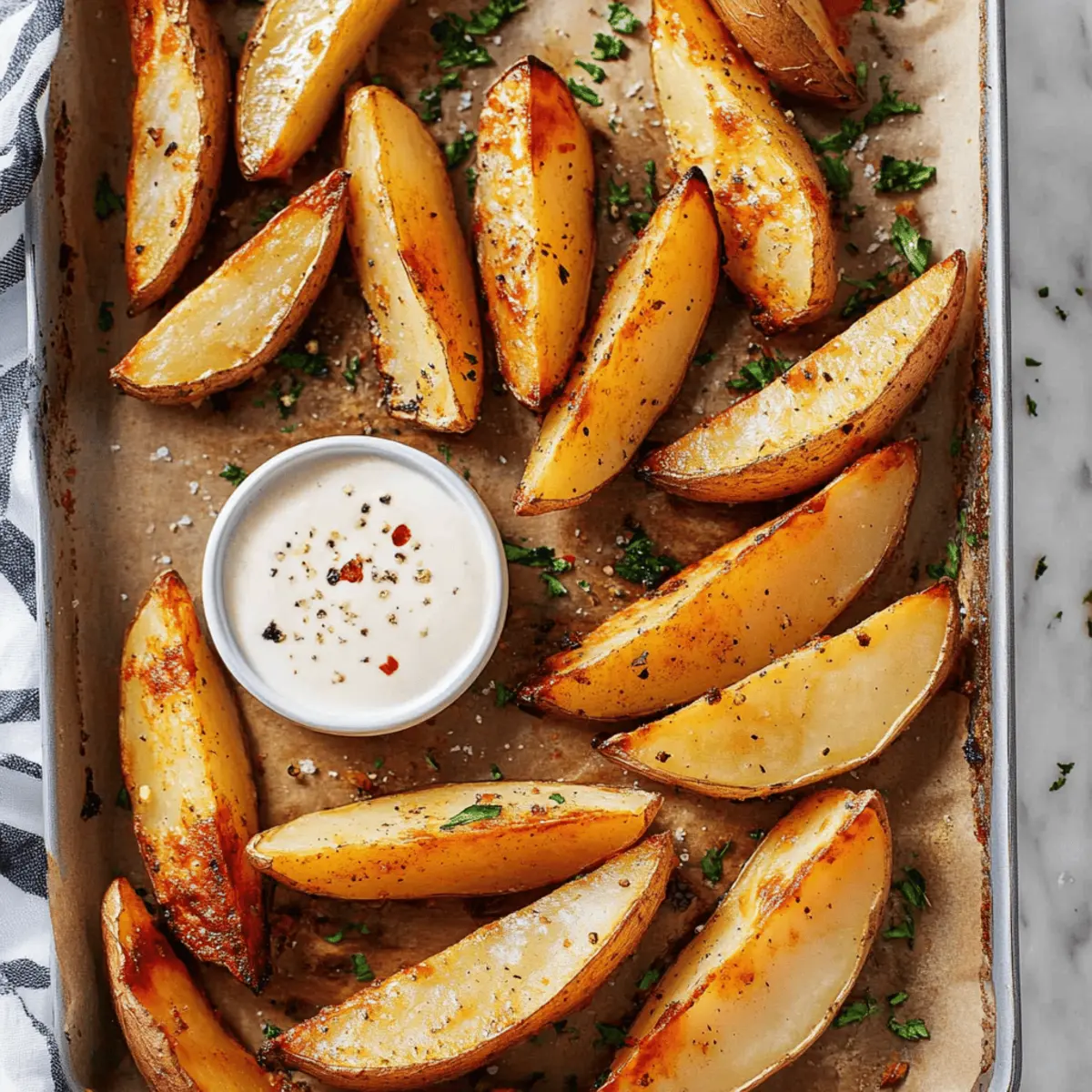 Crispy Oven Baked Potato Wedges Recipe for Perfect Side Dish