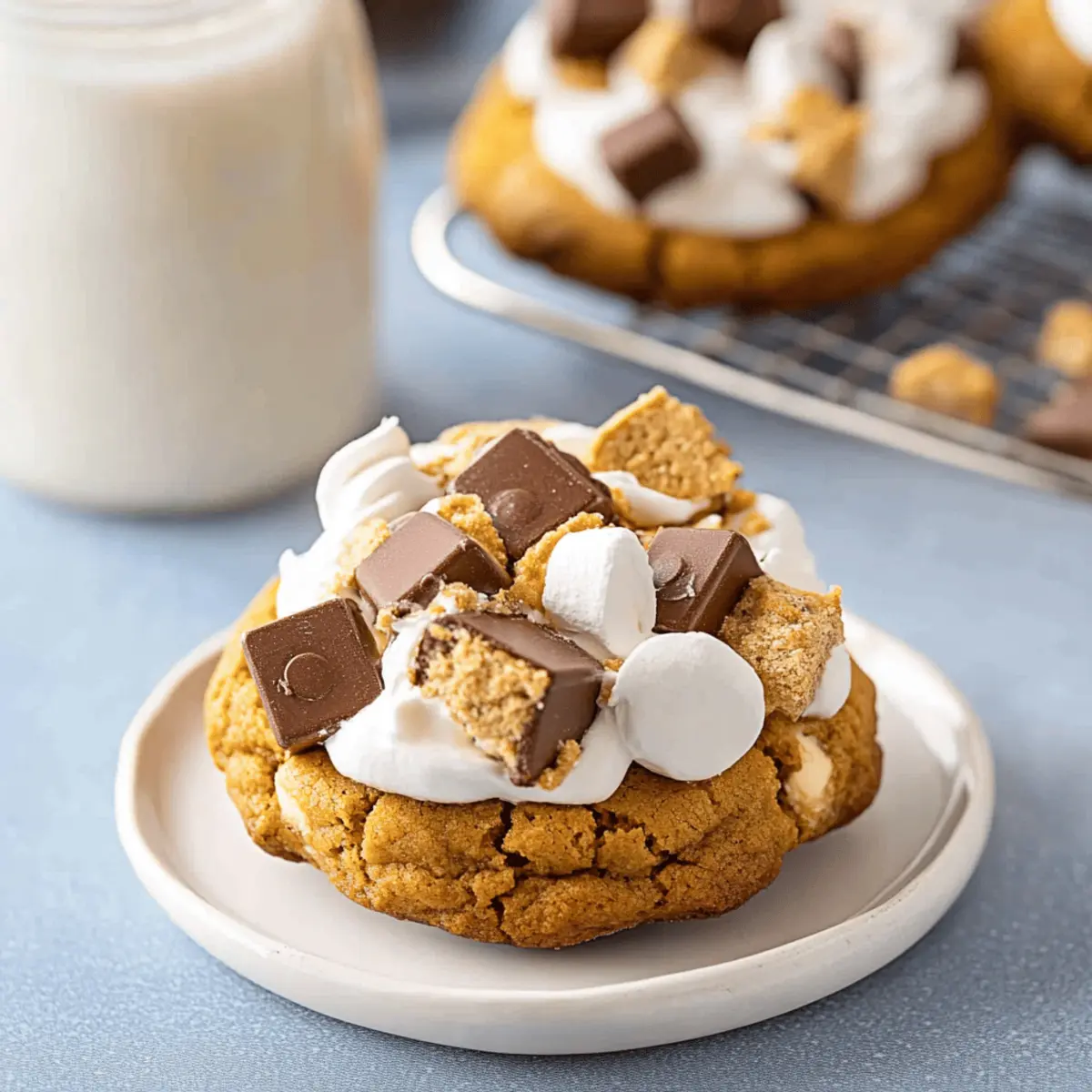 Delicious Pumpkin S'mores Cookies Perfect for Fall Treats