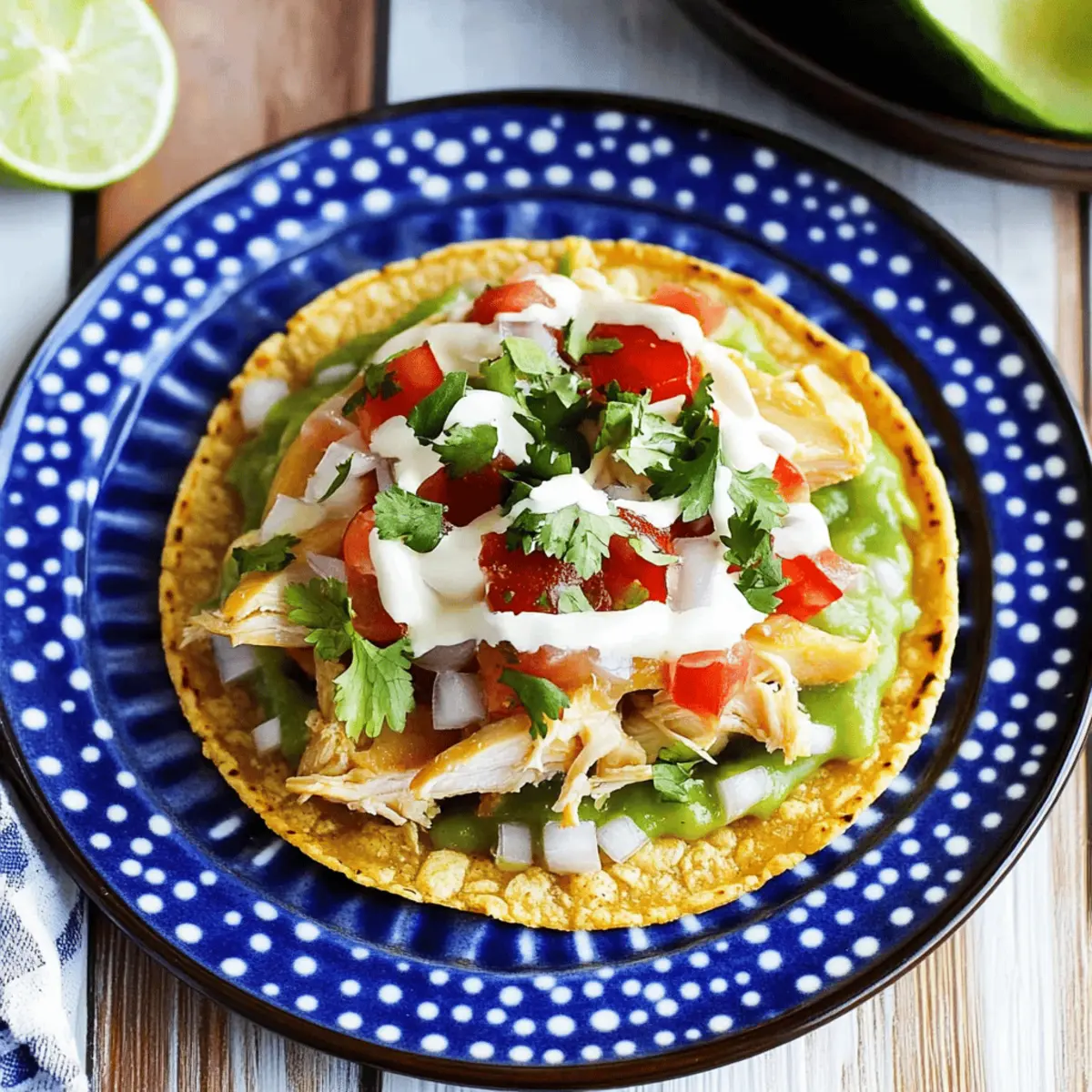 Delicious Tasty Rotisserie Chicken Tostadas Ready in 25 Minutes