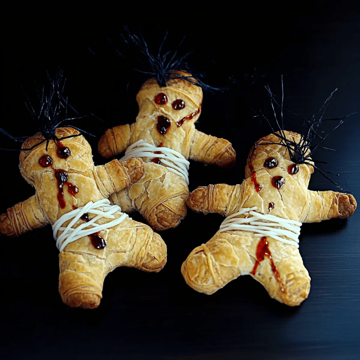 Easy Puff Pastry Voodoo Dolls Hand Pies for Spooky Treats