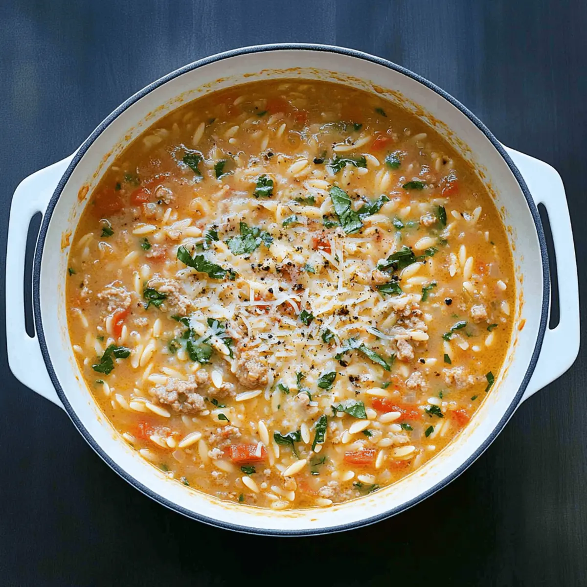 Marry Me Sausage Orzo Soup