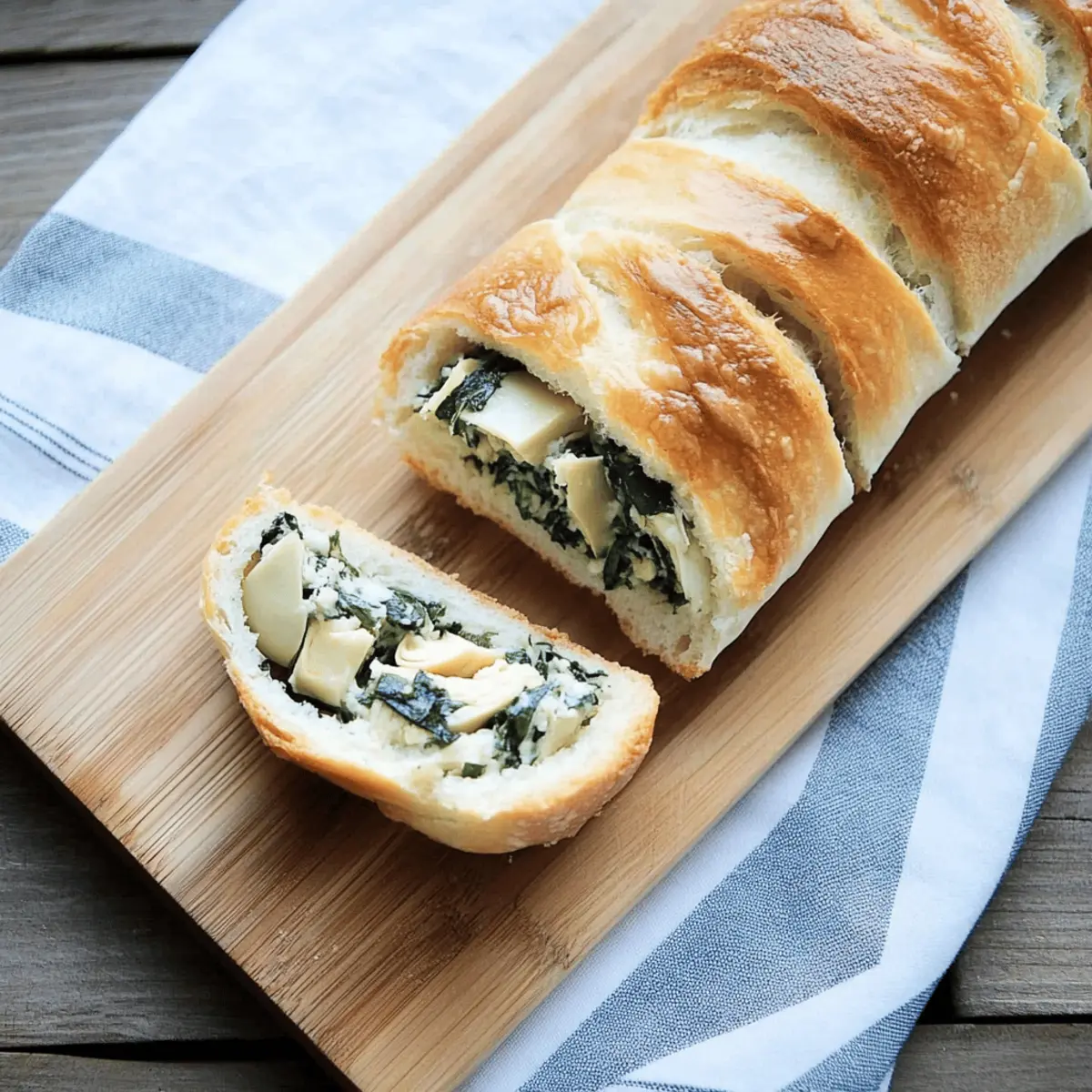 Irresistible Spinach and Artichoke Stuffed Bread Recipe