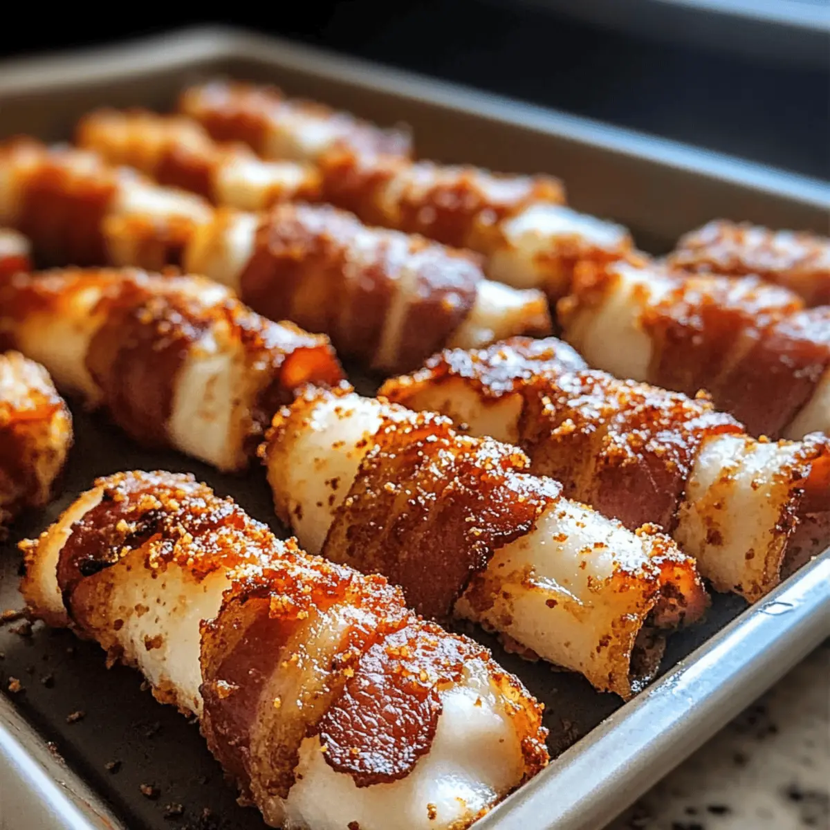 Snack Time Just Got Spicy with Nashville Hot Bacon-Wrapped Mozzarella Sticks