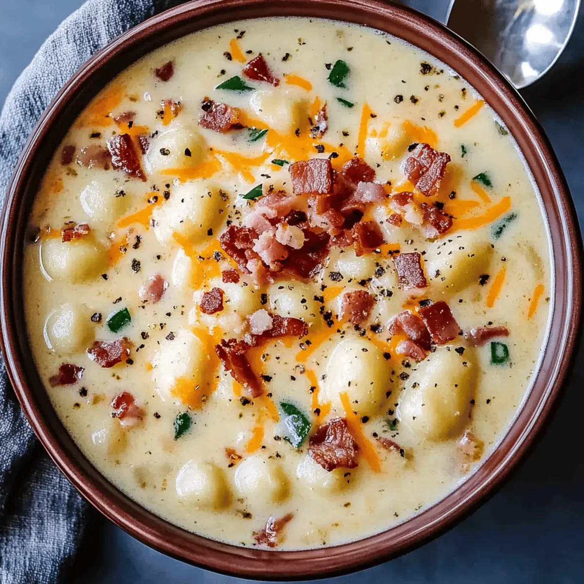 Hearty Bacon Cheddar Gnocchi Soup Recipe for Cozy Nights