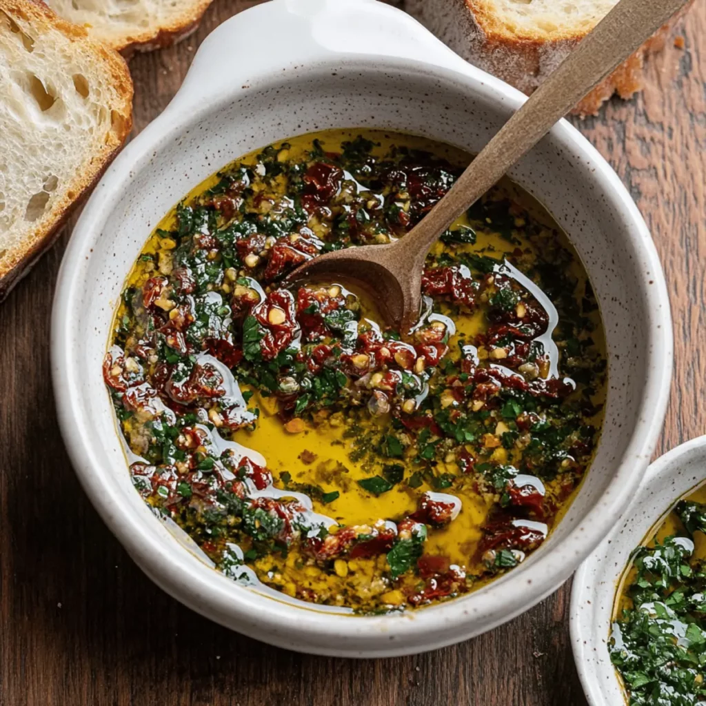 Sun-Dried Tomato Olive Oil Bread Dip