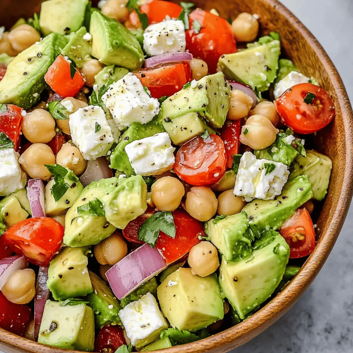 Fresh Chickpea Feta Avocado Salad Recipe in Just 20 Minutes