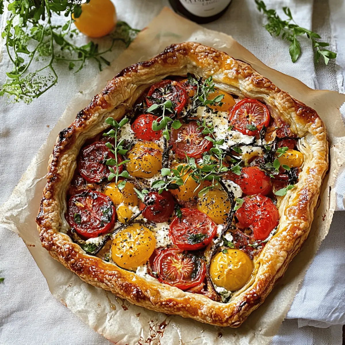 Heirloom Tomato Galette with Mascarpone & Sumac: A Simple Delight