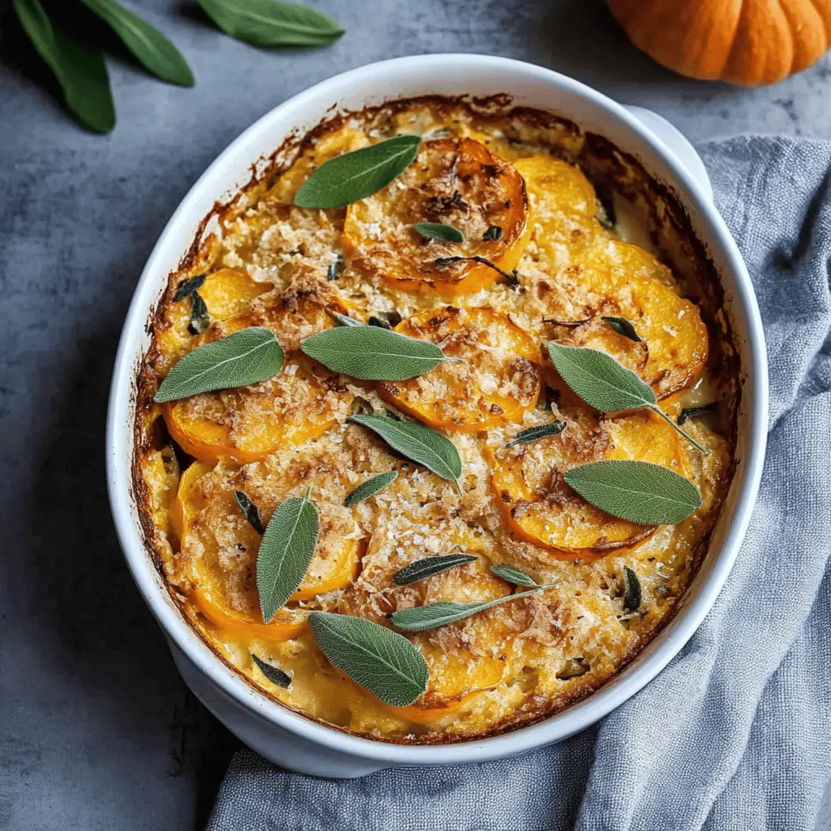 Sage Butternut Squash Gratin Recipe for a Cozy Fall Side Dish