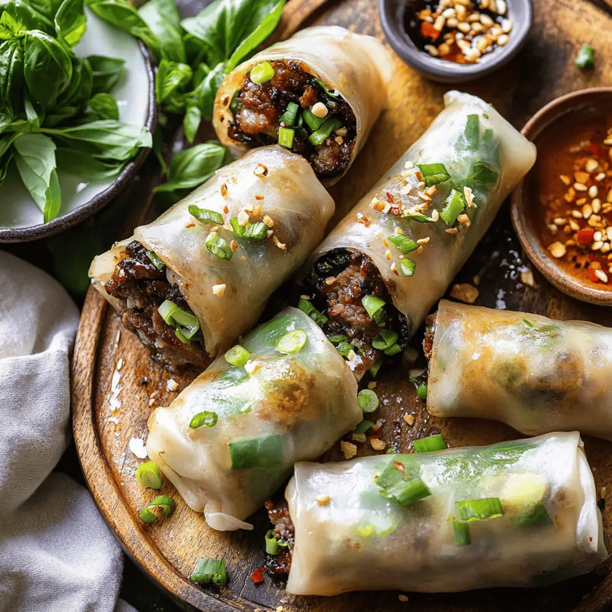 Quick & Easy Thai Basil Beef Rolls Recipe Ready in 20 Minutes