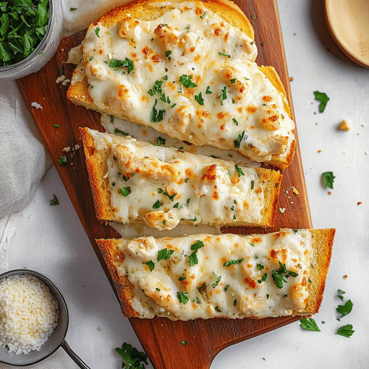 The Viral Chicken Alfredo Garlic Bread Recipe You Need to Try