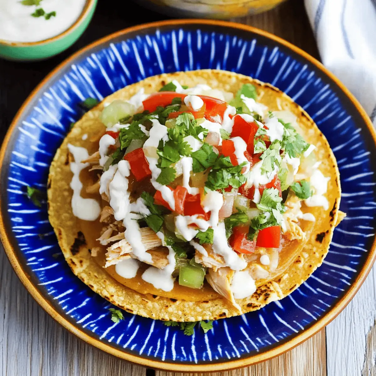 Tasty Rotisserie Chicken Tostadas