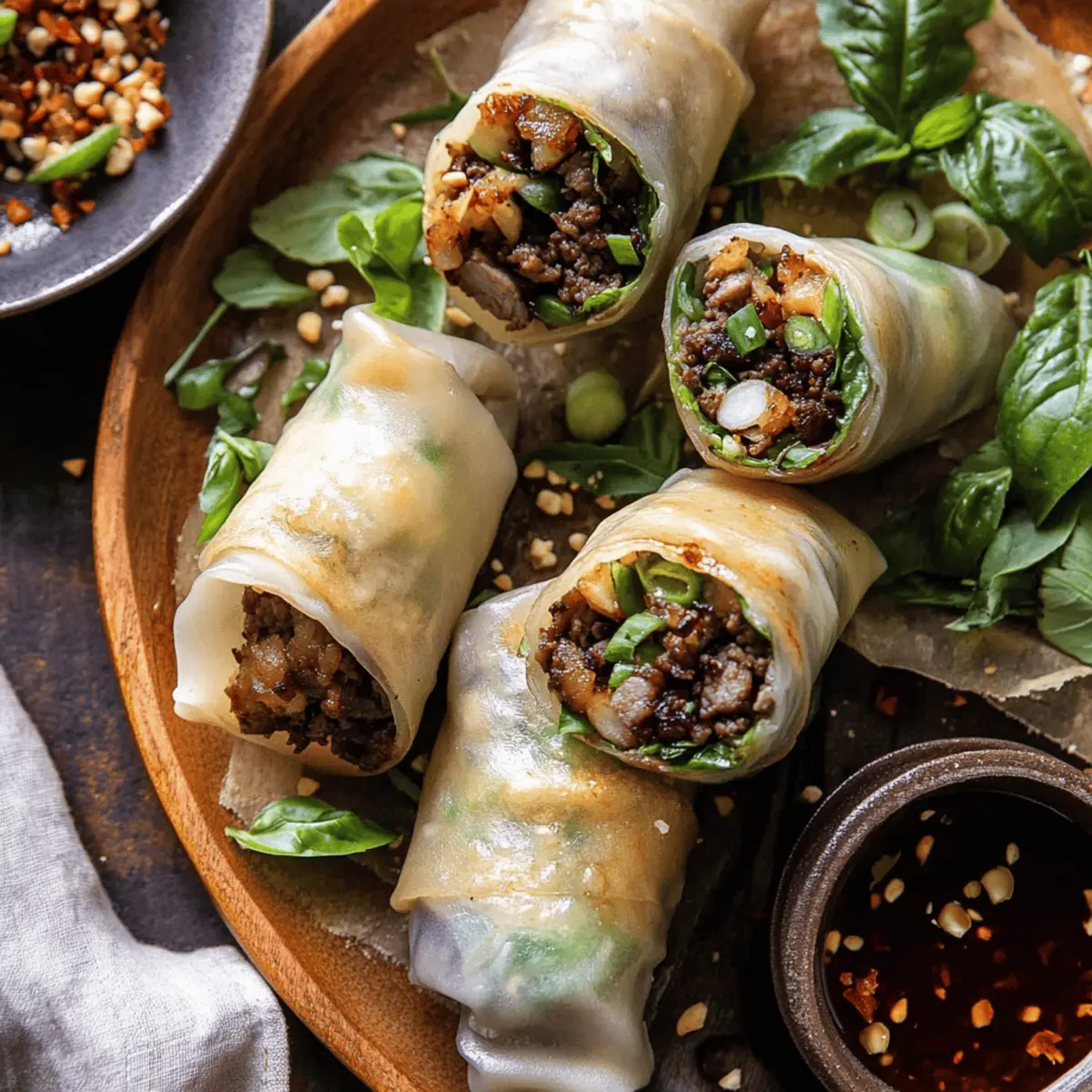 Quick & Easy Thai Basil Beef Rolls Recipe Ready in 20 Minutes