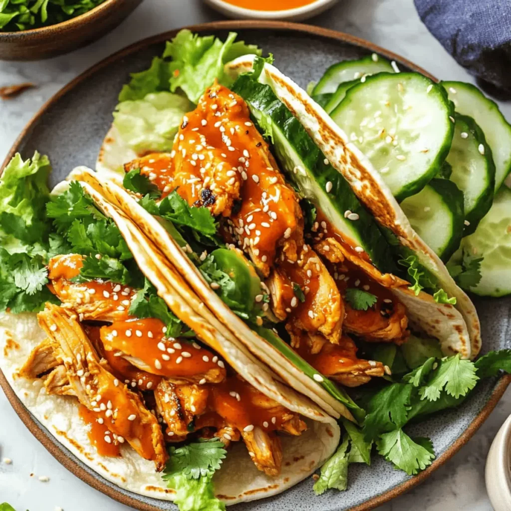 Korean Chicken Tacos