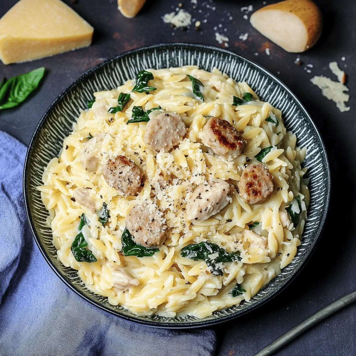 Delicious Creamy Chicken Sausage Orzo Recipe in 30 Minutes