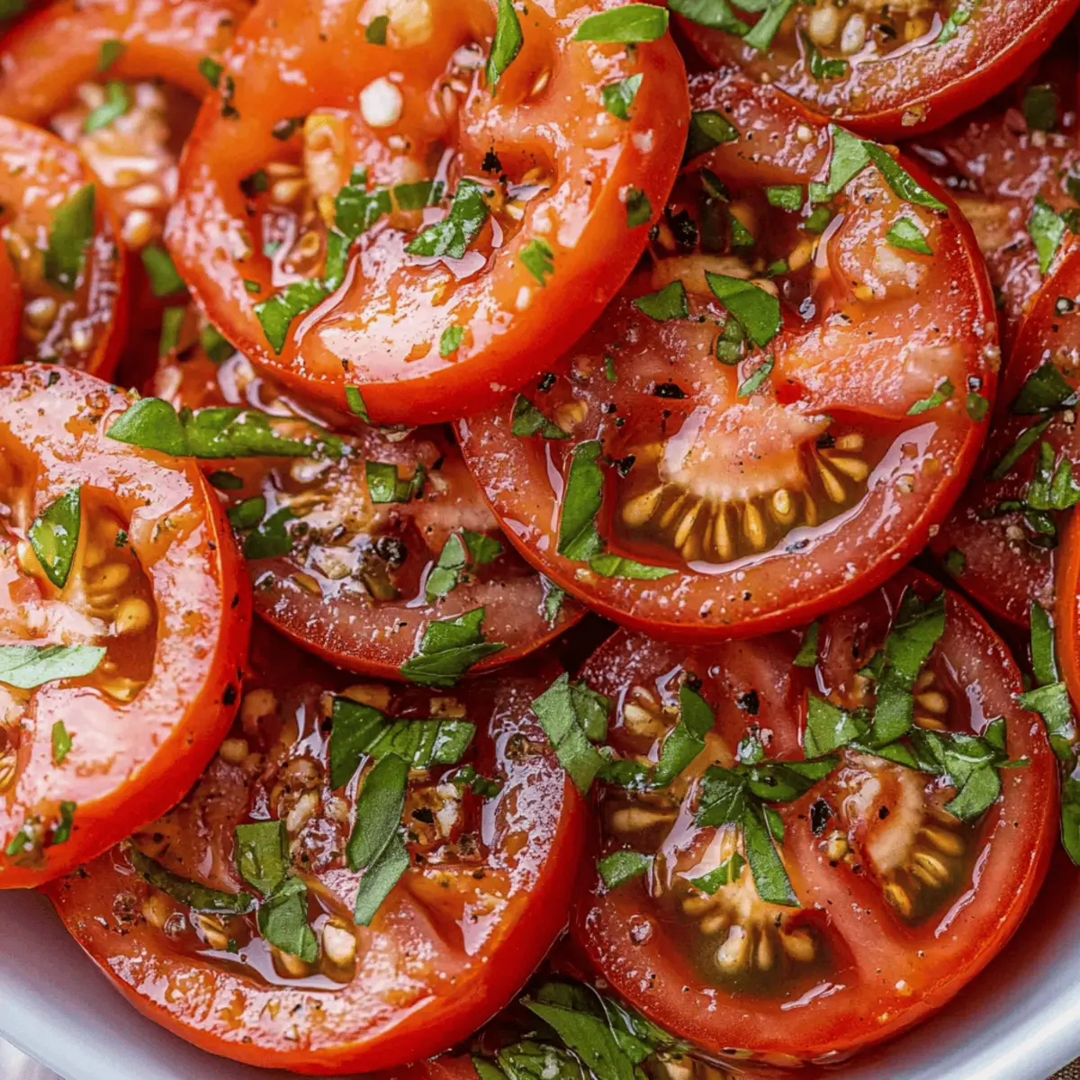 Rachel's FAVORITE Marinated Tomatoes for a Fresh Summer Salad