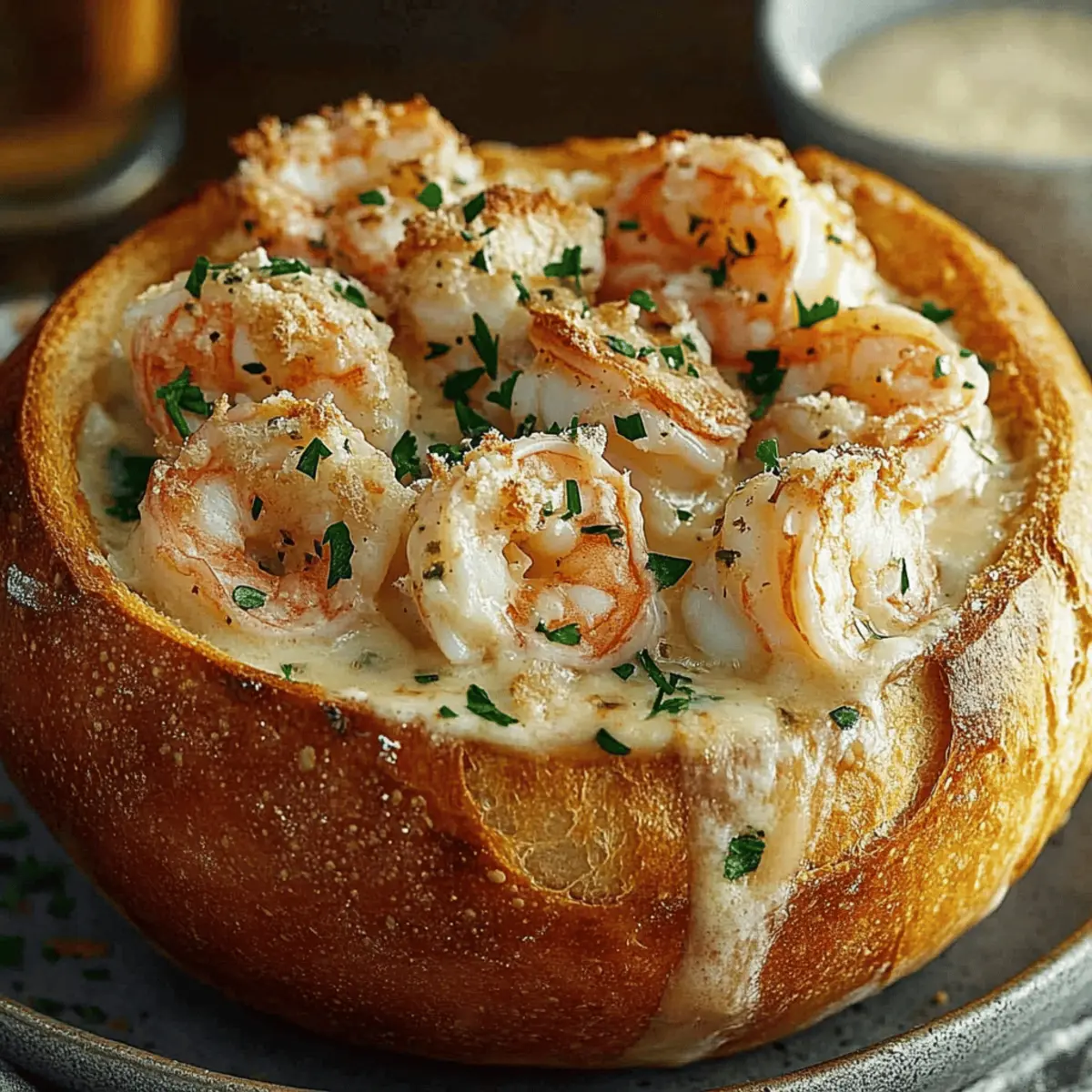 Delicious Stuffed Seafood Bread Bowl Recipe for Seafood Lovers