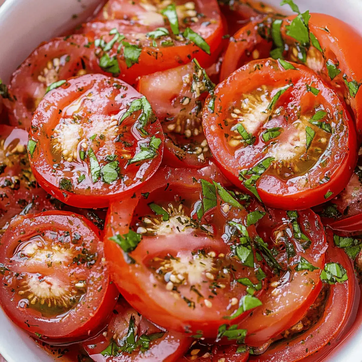 Rachel's FAVORITE Marinated Tomatoes for a Fresh Summer Salad