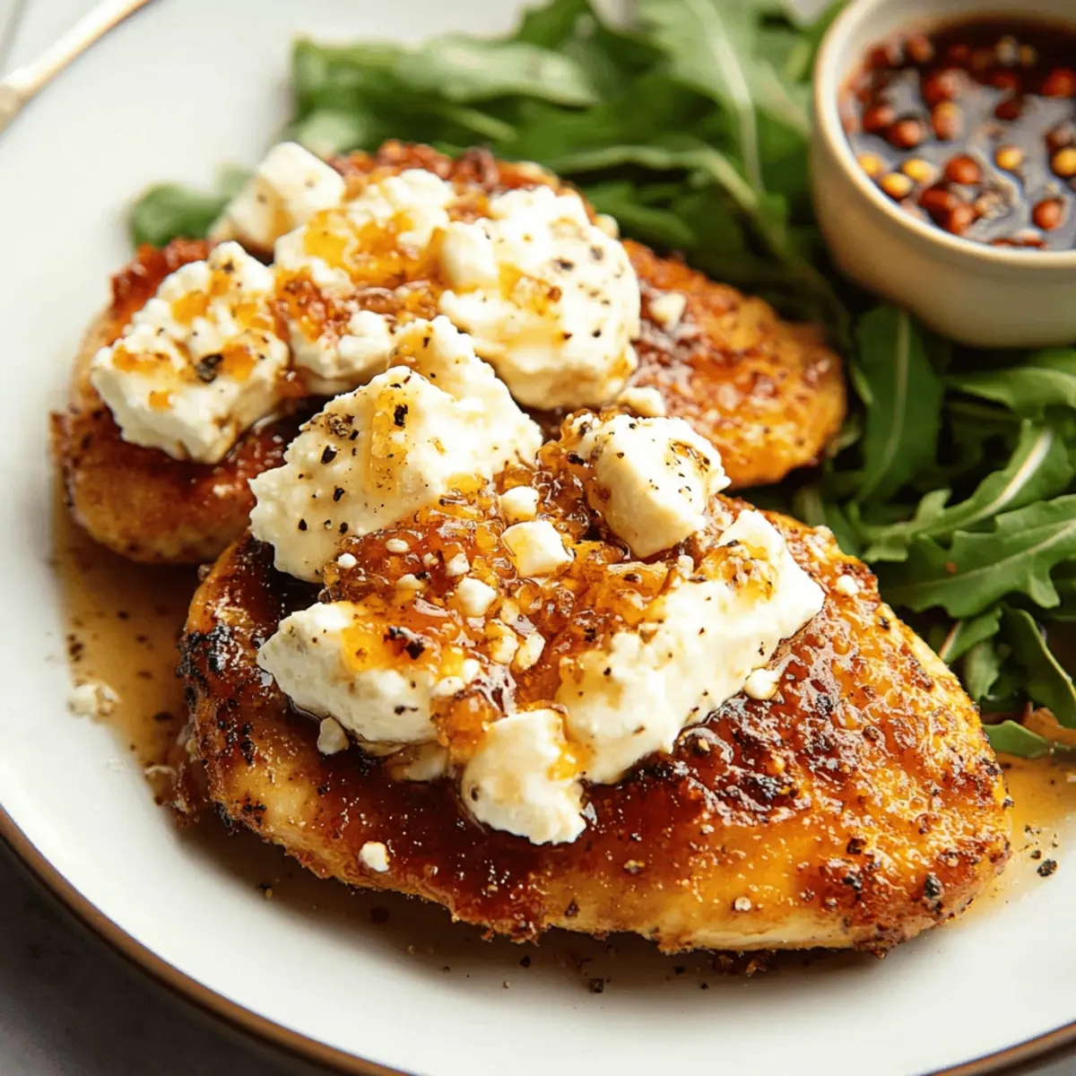 Artisan Hot Honey Infused Feta Chicken with Crispy Coating