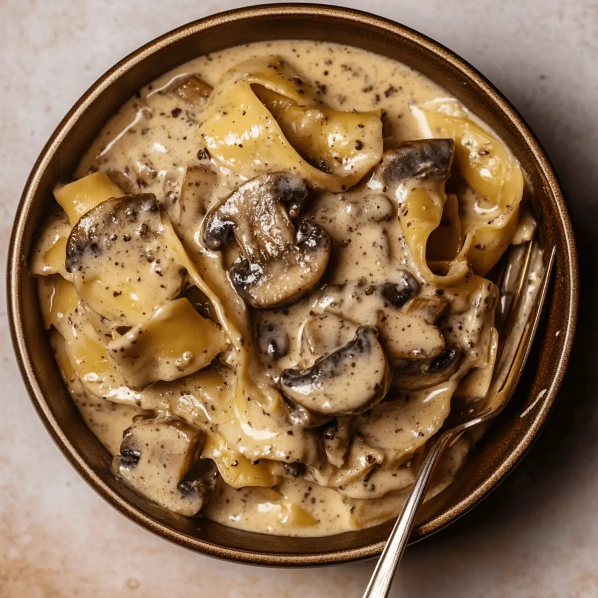 Delicious Gorgonzola Truffle Cream Sauce with Mushrooms Recipe