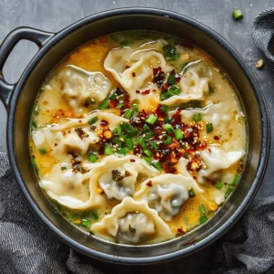 Best Creamy Potsticker Soup