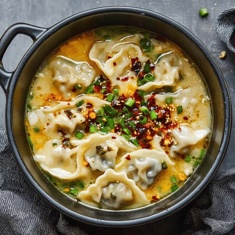Best Creamy Potsticker Soup