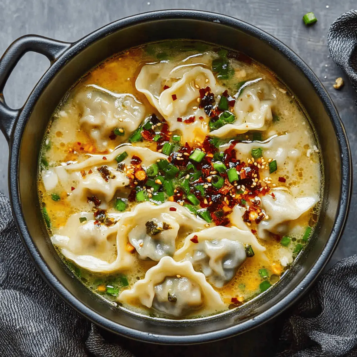 Best Creamy Potsticker Soup