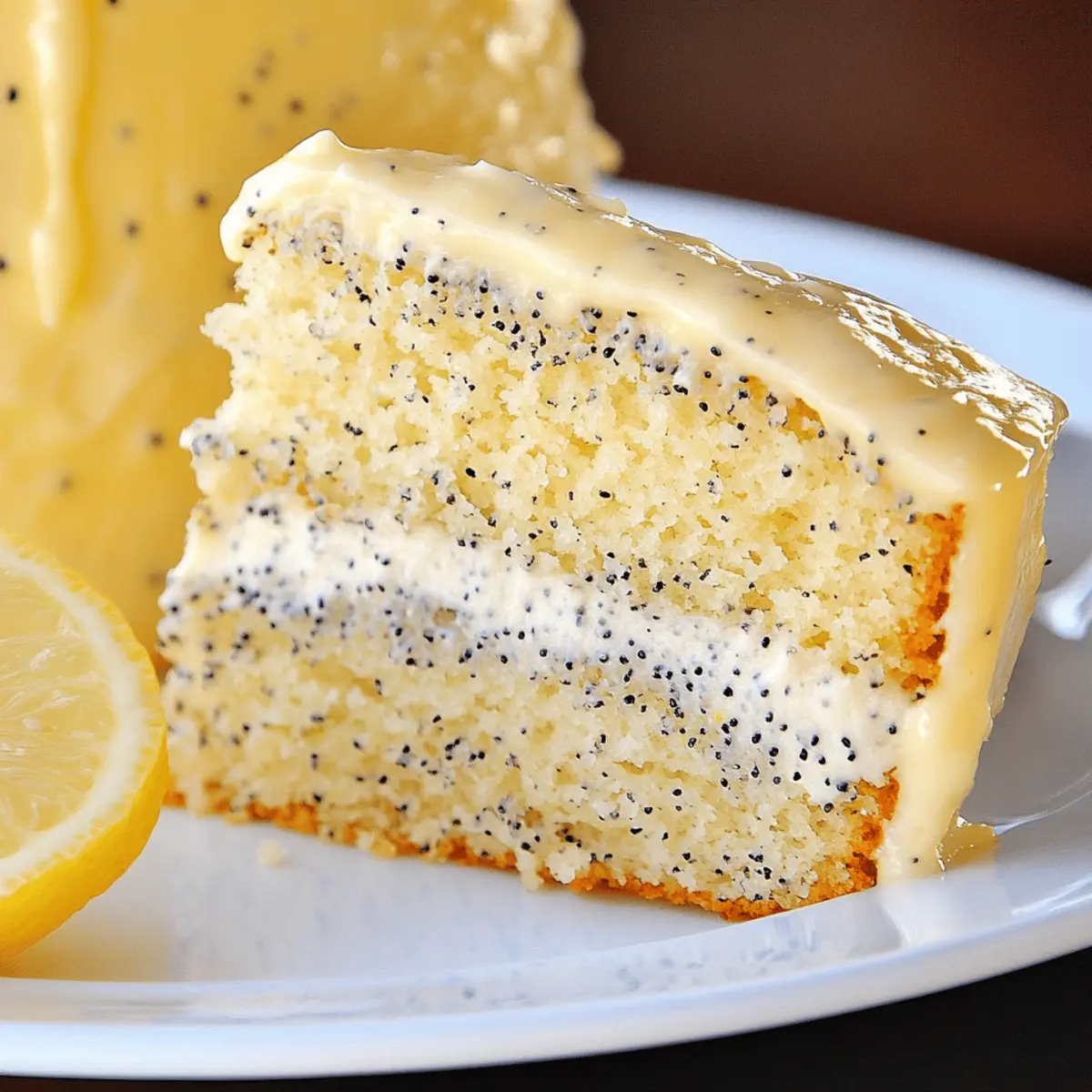 Delicious Lemon Poppy Seed Cake Recipe with Cream Cheese Frosting