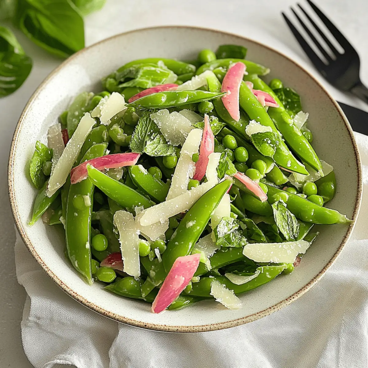 Simple Sugar Snap Pea Salad with Lemon Vinaigrette Recipe