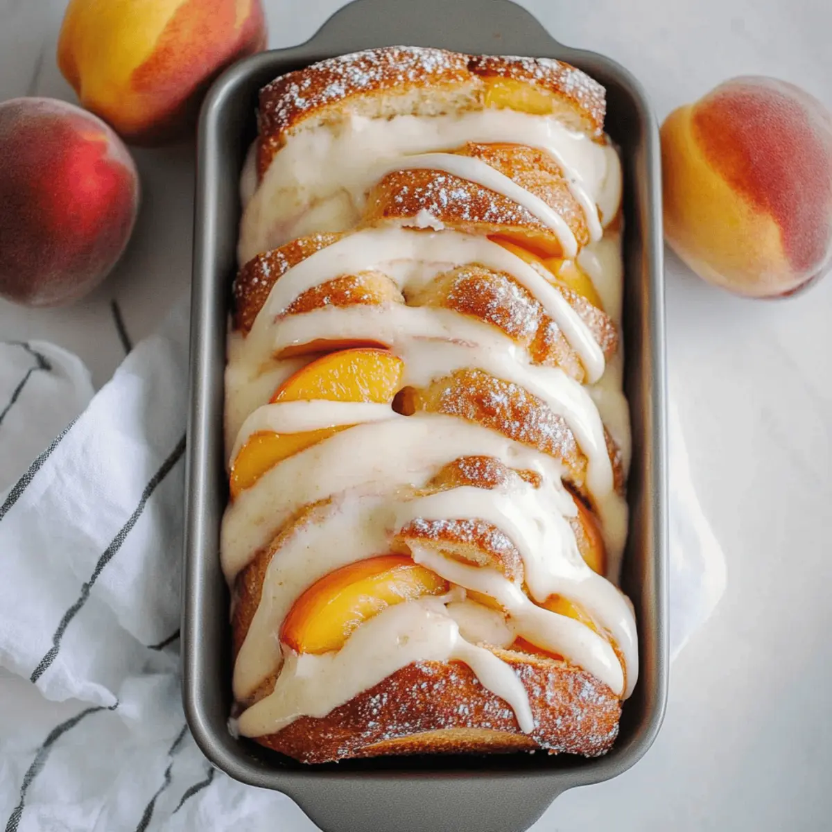 Delicious Peaches and Cream Pull Apart Bread Recipe to Savor