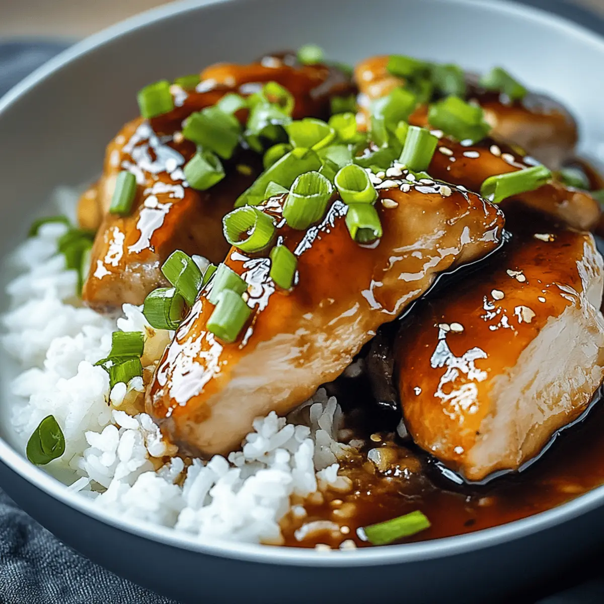 Caramelised Soy Chicken in Garlic Ginger Broth with Rice Recipe