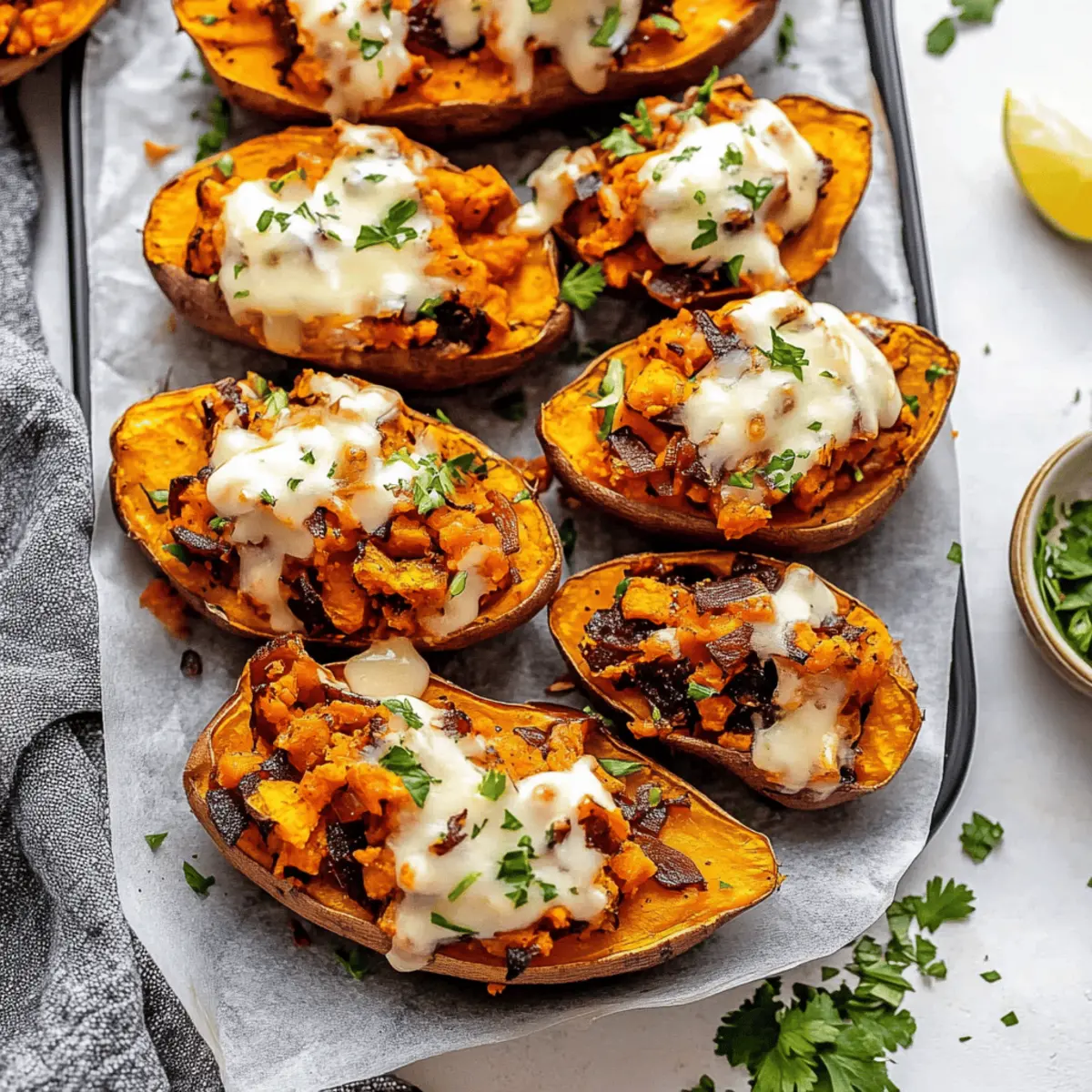 Loaded Sweet Potato Skins