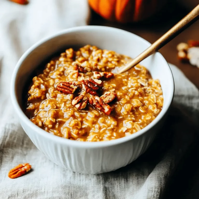 Slow Cooker Pumpkin Pie Oatmeal