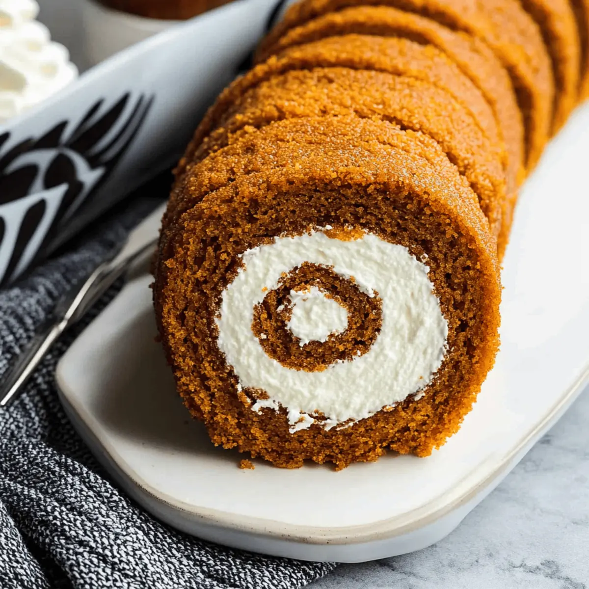 Pumpkin Roll with Cream Cheese Filling