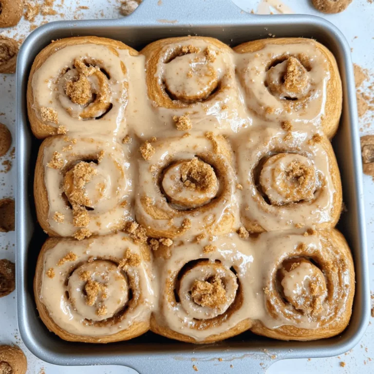 Irresistible Biscoff Cookie Butter Cinnamon Rolls