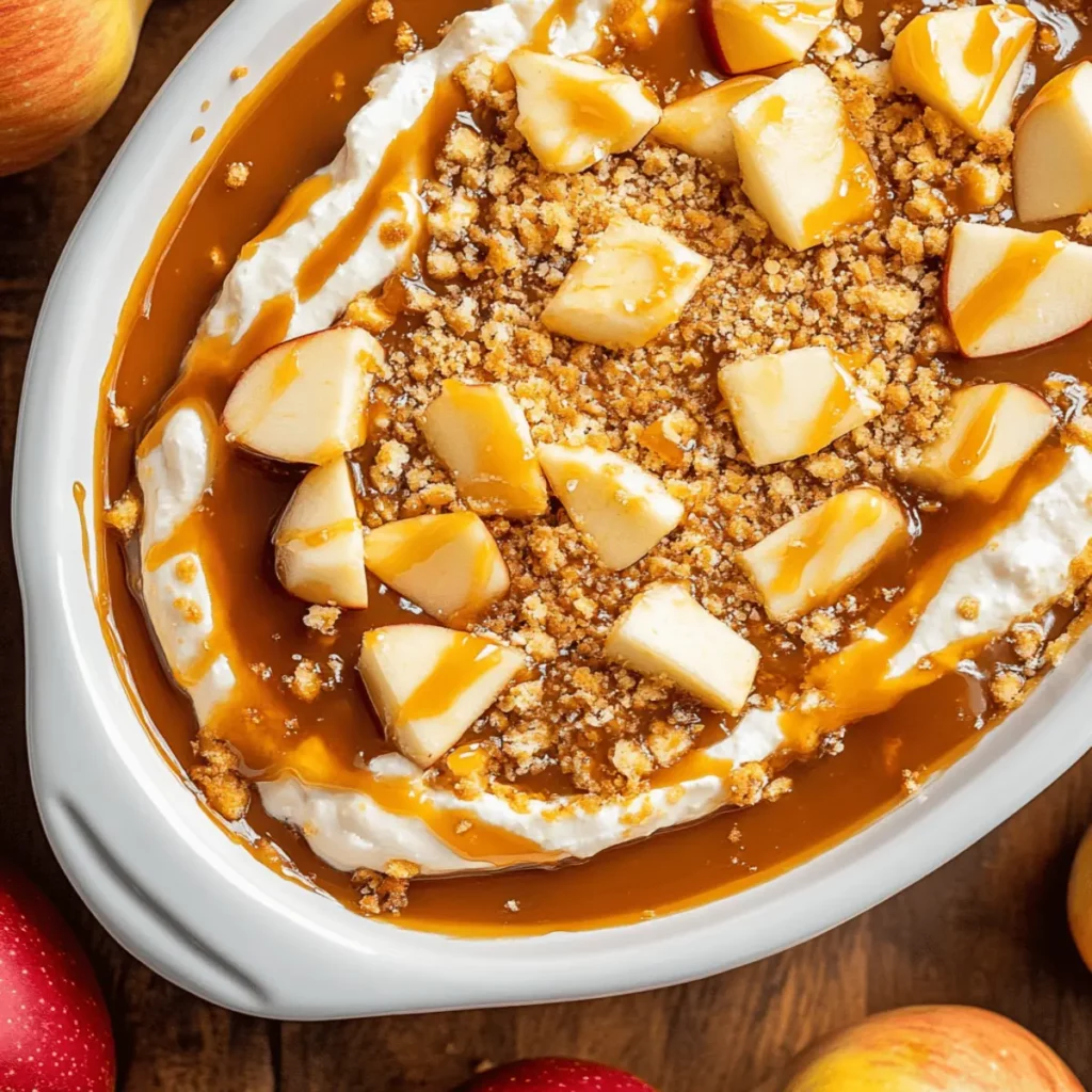 Easy Caramel Apple Cheesecake Dip
