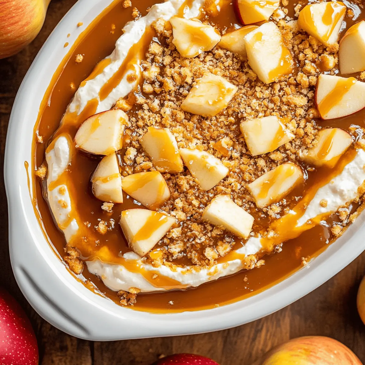 Easy Caramel Apple Cheesecake Dip