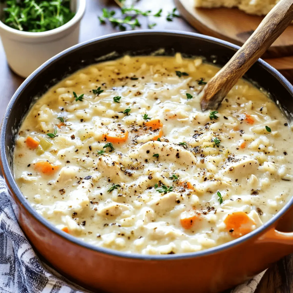 Creamy White Chicken and Rice Soup Ready in 30 Minutes