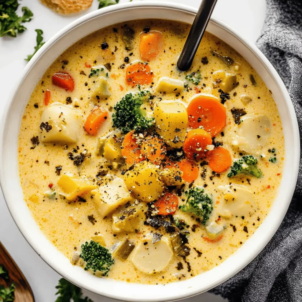 One-Pot Creamy Vegetable Soup
