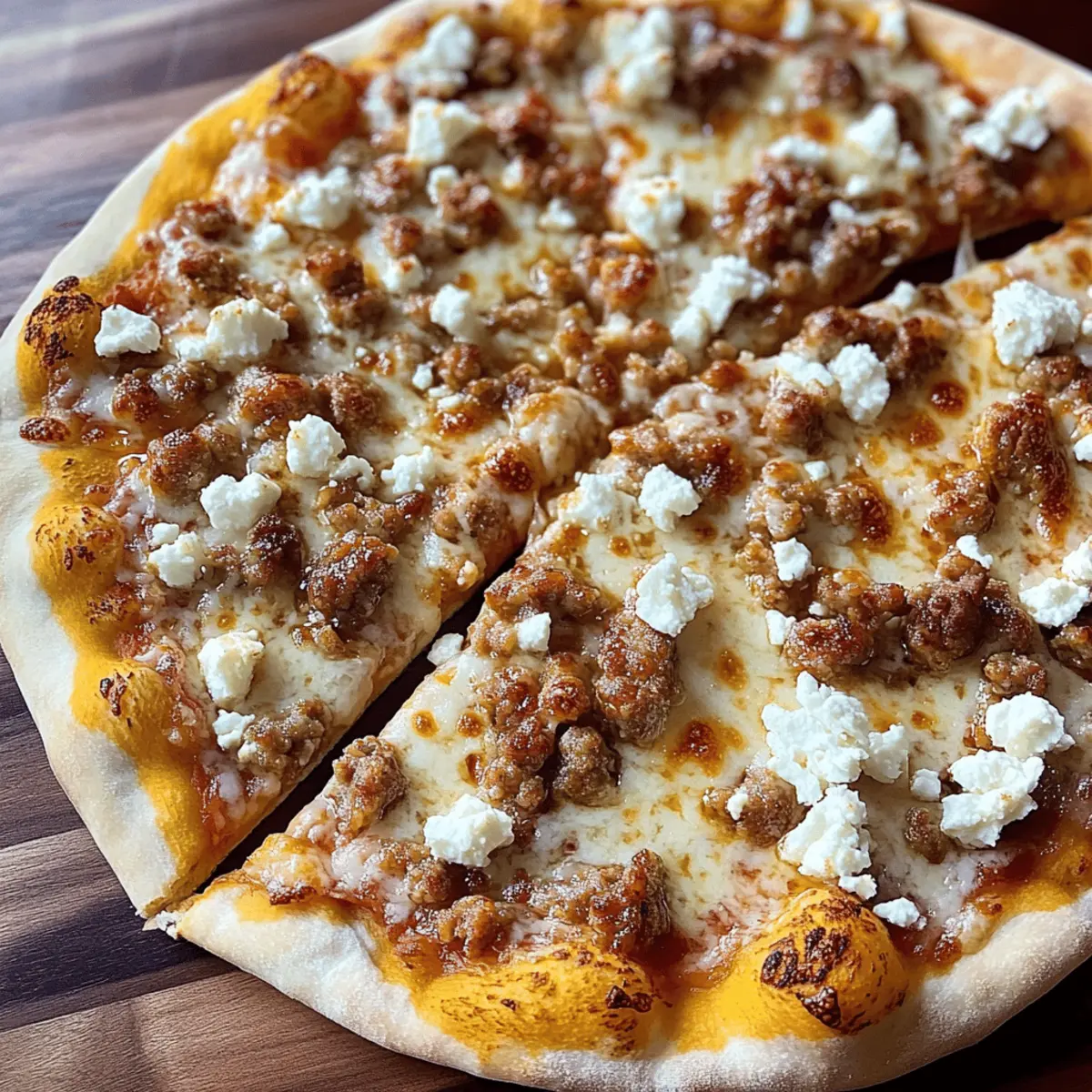 Delicious Hot Sausage Feta Honey Pizza Recipe Ready in 35 Minutes