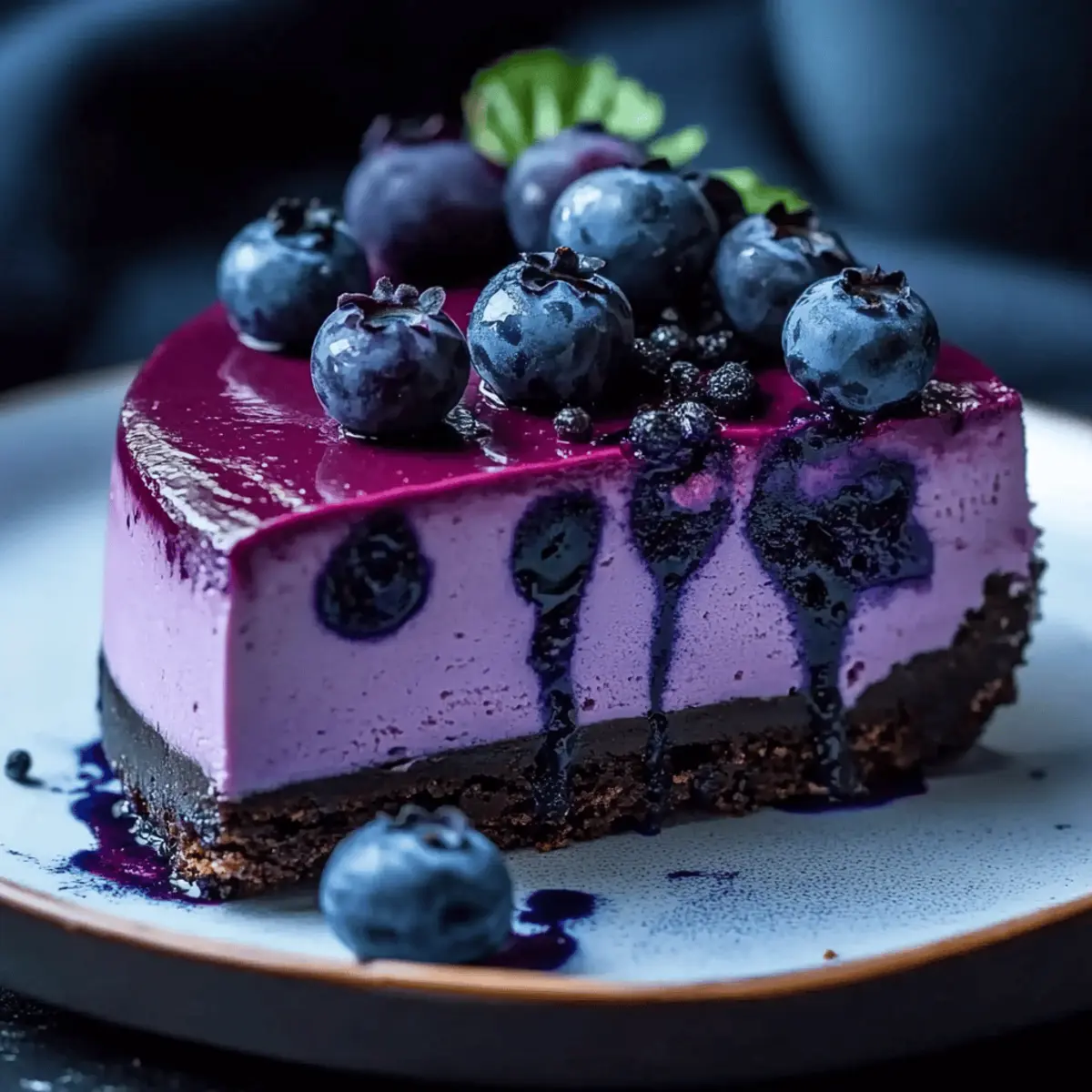 Delicious Ravenclaw Midnight Blueberry Cheesecake Recipe