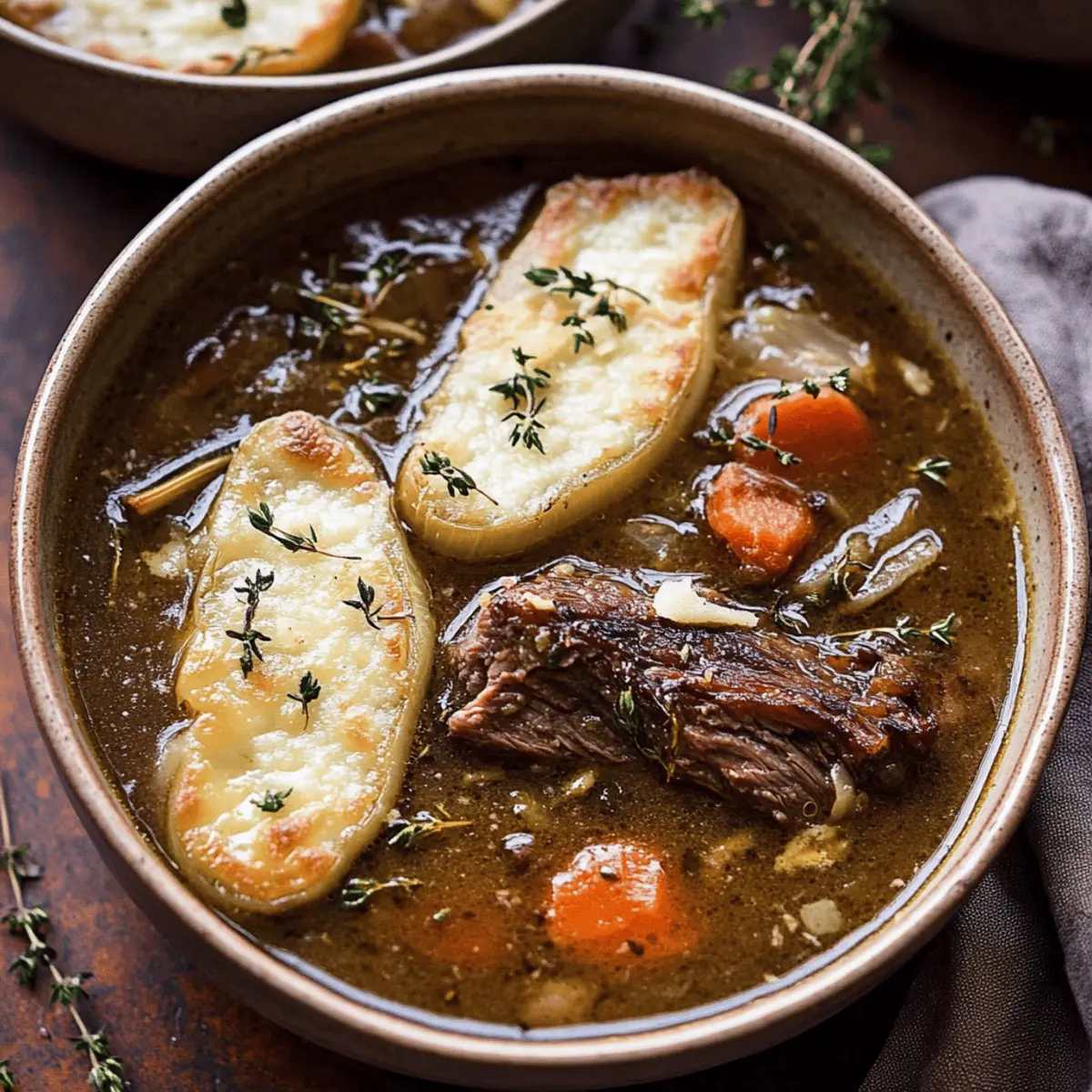Savory French Onion Beef Short Rib Soup for Cozy Days
