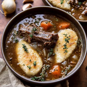 French Onion Beef Short Rib Soup