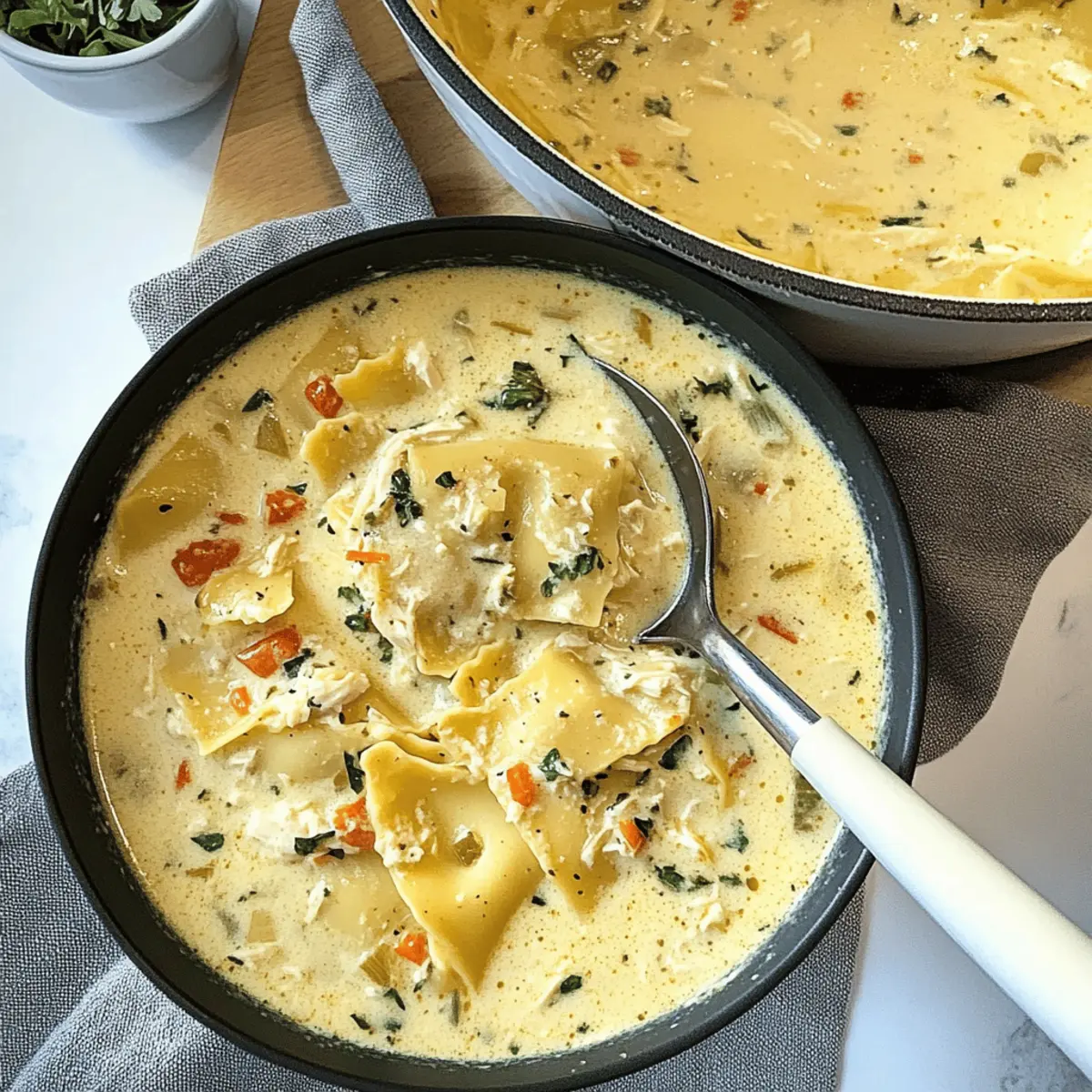 Irresistible White Chicken Lasagna Soup Recipe in One Pot