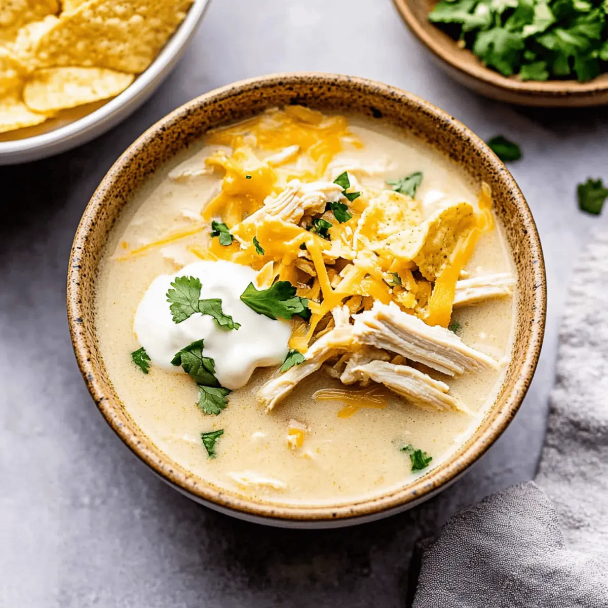 The Easiest Crockpot White Chicken Chili with Cream Cheese Recipe