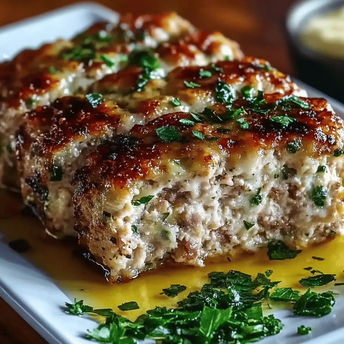 Melt-in-Your-Mouth Garlic Parmesan Chicken Meatloaf Recipe