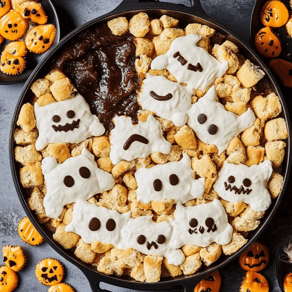 31 Spooky Halloween Movie Night Snack Ideas: Ghost Marshmallow Dip