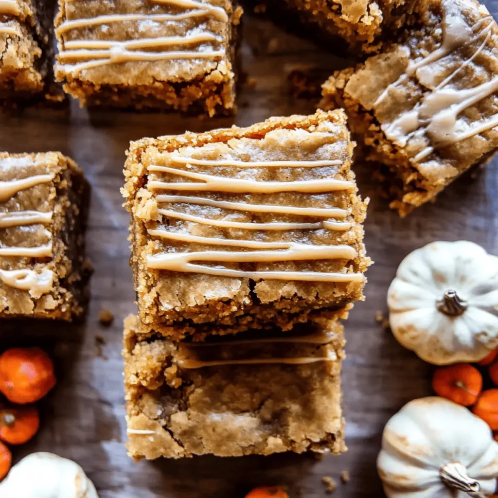 Easy Pumpkin Maple Blondies Recipe