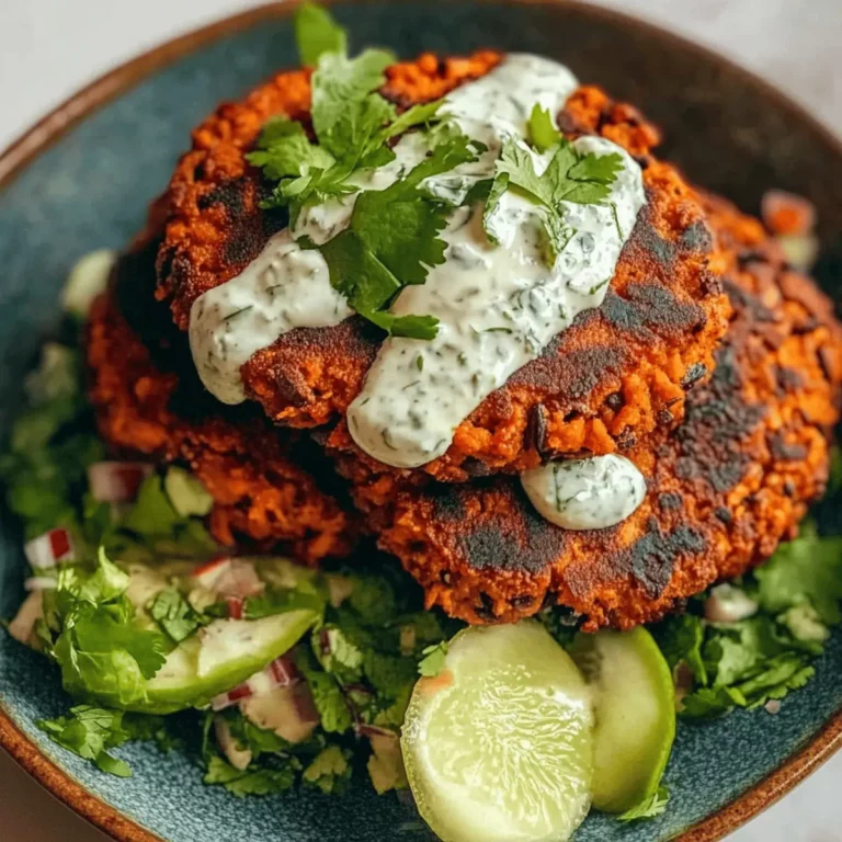 Lime Drenched Sweet Potato Black Bean Patties