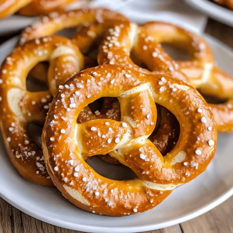 homemade soft pretzels
