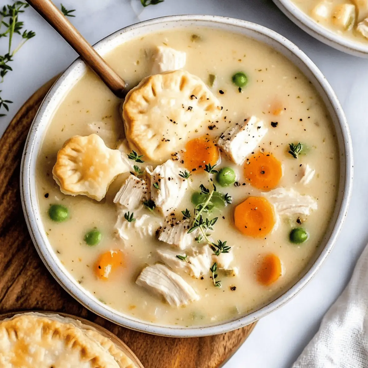 Healthy Chicken Pot Pie Soup Recipe in 45 Minutes